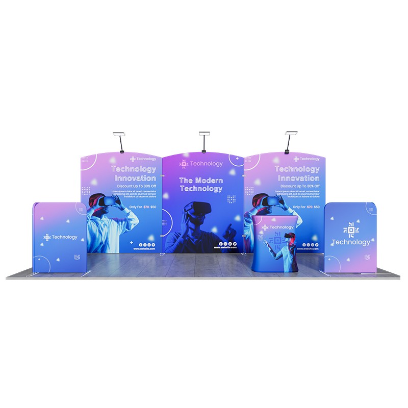 20ft Tension Fabric Display - Kit 9