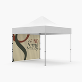 Custom-branded Canopy Wall — 40mm Hex Frame — 10x10 — back wall view