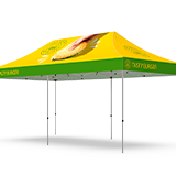 Custom-branded Commercial Grade Canopy – 50mm Hex Frame — 10x20