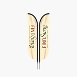 11ft double-sided feather flag mockup