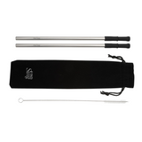 Reusable Stainless steel Straw Set with Brush - Find Swag
