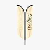 16ft single-sided feather flag mockup