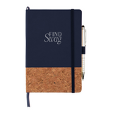 Custom branded Lucca FSC Cork Journal 5.5" x 8.5" for promotional events