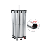 Custom-branded Commercial Grade Canopy – 50mm Hex Frame — 20x20 — frame view