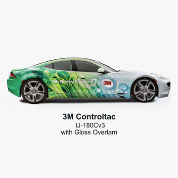3M Vehicle Wrap Decals — full vehicle wrap using 3M Controltac IJ-180Cv3 cast vinyl with gloss overlaminate