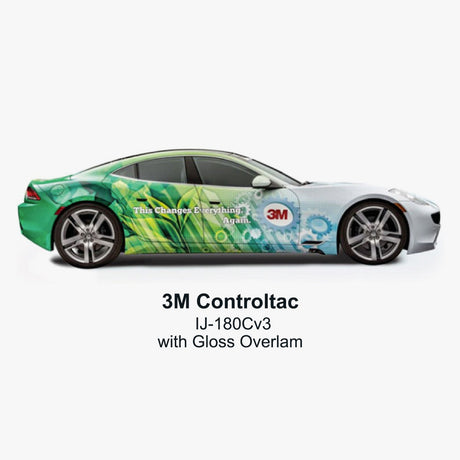 3M Vehicle Wrap Decals — full vehicle wrap using 3M Controltac IJ-180Cv3 cast vinyl with gloss overlaminate