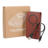 FSC 100% Wood Wireless Charging Pad — branded wireless chargers product view 6