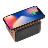 Wood Bluetooth Speaker with Wireless Charging Pad — branded bluetooth speakers product view 3