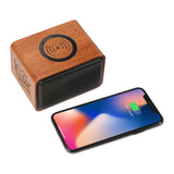 Wood Bluetooth Speaker with Wireless Charging Pad — branded bluetooth speakers product view 9