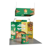 10ft Tension Fabric Display - Kit 3 — kit hero, full booth setup