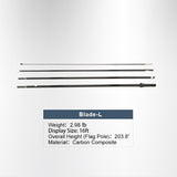 Large blade flag size mockup