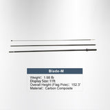 Medium blade flag size mockup