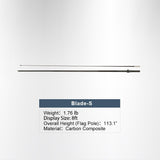 6ft angled flag size mockup