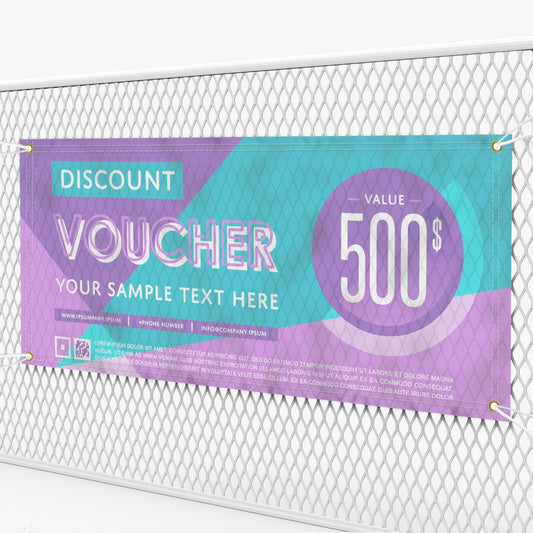 9oz Fence Mesh Vinyl Banners