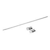 Custom-branded Canopy Half Wall — 40mm Frame — rail hardware kit