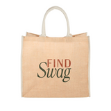 Large Jute Tote - Find Swag