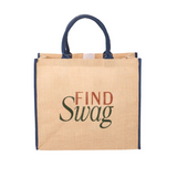 Large Jute Tote - Find Swag