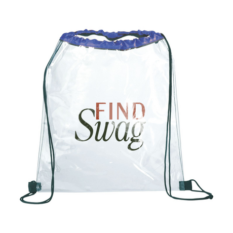 Rally Clear Drawstring Bag - Find Swag
