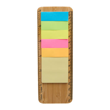 FSC® 100% Bamboo Ruler with Sticky Notes