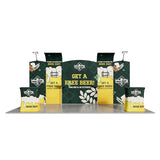 20ft Tension Fabric Display - Kit 10 — kit hero, full booth setup