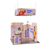 10ft Tension Fabric Display - Kit 4 — kit hero, full booth setup