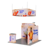 10ft Tension Fabric Display - Kit 4 — alternate angle