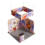 10ft Tension Fabric Display - Kit 4 — opposite angle