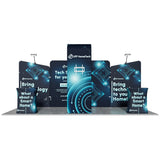 20ft Tension Fabric Display - Kit 8 — kit hero, full booth setup