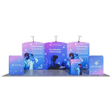 20ft Tension Fabric Display - Kit 9 — kit hero, full booth setup