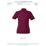 Black Women's DADE Short Sleeve Polo