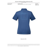 Black Women's DADE Short Sleeve Polo