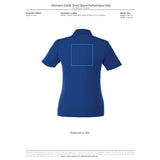 Black Women's DADE Short Sleeve Polo