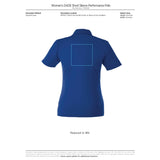 Black Women's DADE Short Sleeve Polo