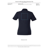 Black Women's DADE Short Sleeve Polo