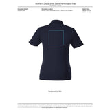 Black Women's DADE Short Sleeve Polo