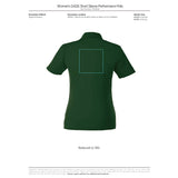 Black Women's DADE Short Sleeve Polo