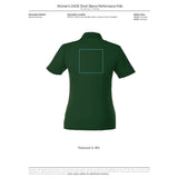 Black Women's DADE Short Sleeve Polo