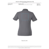 Black Women's DADE Short Sleeve Polo