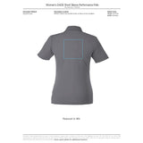 Black Women's DADE Short Sleeve Polo
