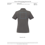 Black Women's DADE Short Sleeve Polo