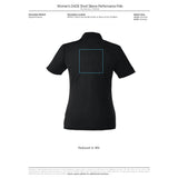 Black Women's DADE Short Sleeve Polo