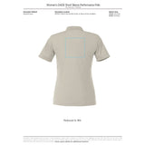 Black Women's DADE Short Sleeve Polo