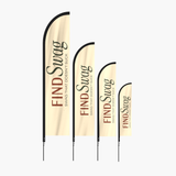 Custom blade flag with full-color dye sublimation print