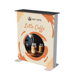10ft Tension Fabric Display - Kit 2 — SEG light box counter, backlit