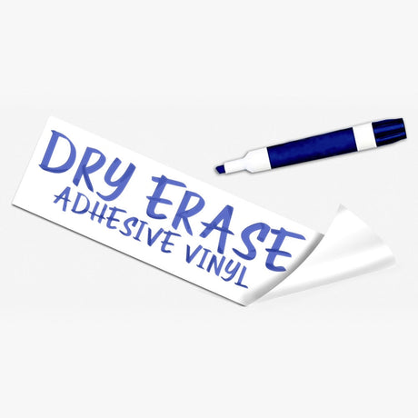 Dry Erase Vinyl — dry erase adhesive vinyl in use with marker