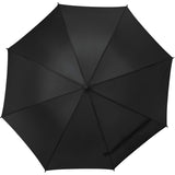 Front View of Black 46" Auto Open Umbrella plain