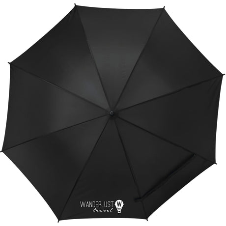 Front View of Black 46" Auto Open Umbrella
