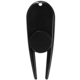 Front View of Black Divot Tool with Ball Marker plain