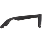 Front View of Black Retro Sunglasses plain