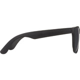 Front View of Black Retro Sunglasses plain